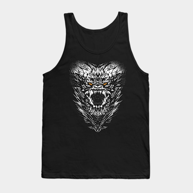 Nergigante White Trophy Head Tank Top by DeemeeArt